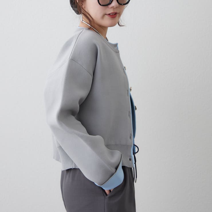 配色カーディガン | RMAF　NICE CLAUP / OLIVE des OLIVE | 詳細画像27 