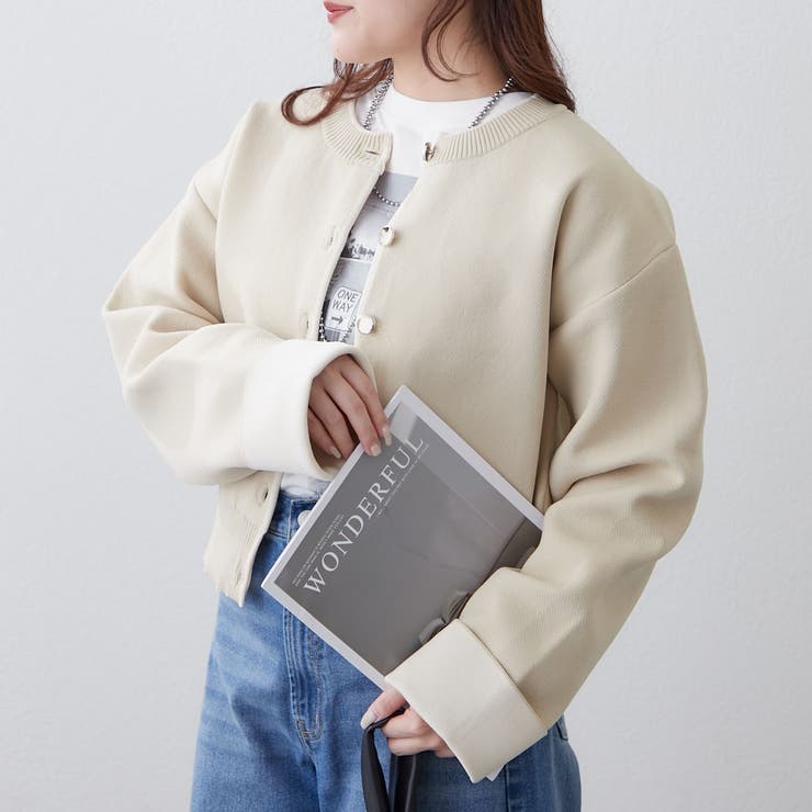 配色カーディガン | RMAF　NICE CLAUP / OLIVE des OLIVE | 詳細画像33 