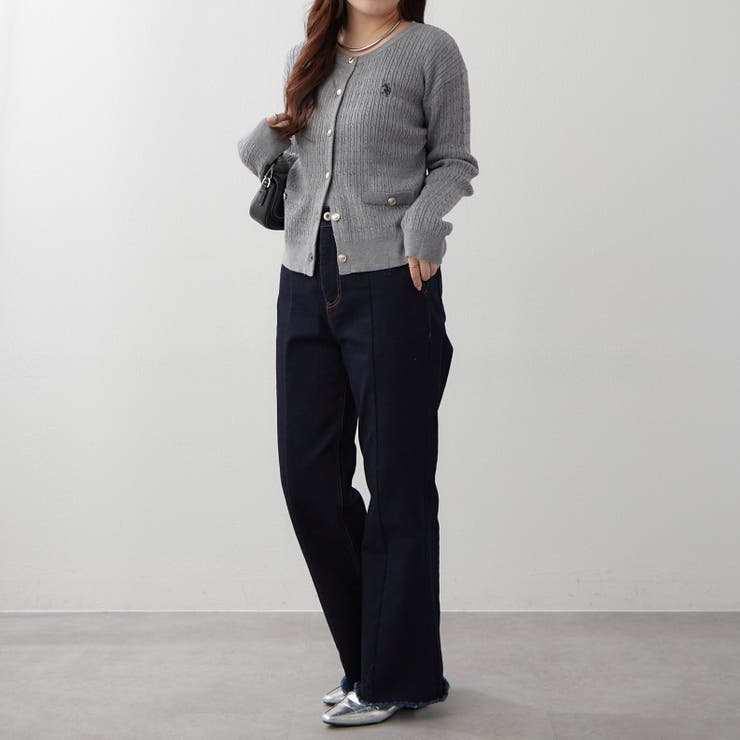 【POLO】ケーブルカーディガン | RMAF　NICE CLAUP / OLIVE des OLIVE | 詳細画像7 