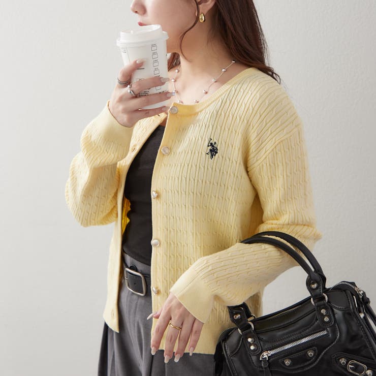 【POLO】ケーブルカーディガン | RMAF　NICE CLAUP / OLIVE des OLIVE | 詳細画像10 