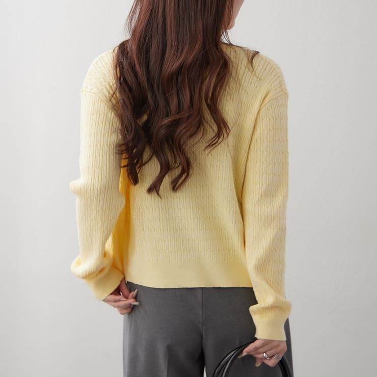 【POLO】ケーブルカーディガン | RMAF　NICE CLAUP / OLIVE des OLIVE | 詳細画像15 