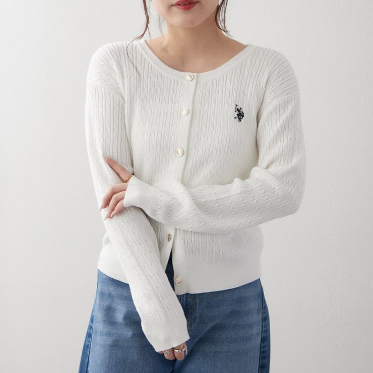 【POLO】ケーブルカーディガン | RMAF　NICE CLAUP / OLIVE des OLIVE | 詳細画像23 