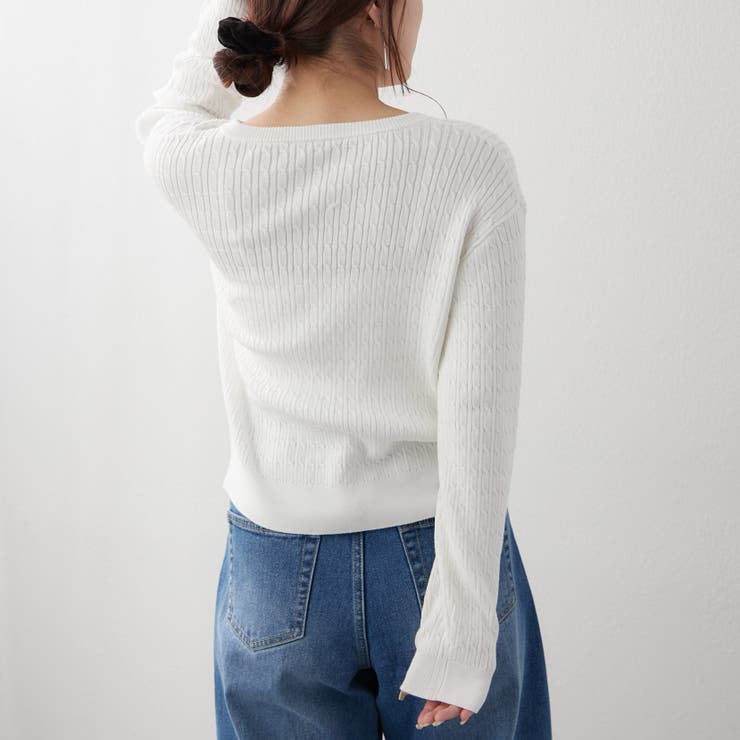 【POLO】ケーブルカーディガン | RMAF　NICE CLAUP / OLIVE des OLIVE | 詳細画像25 