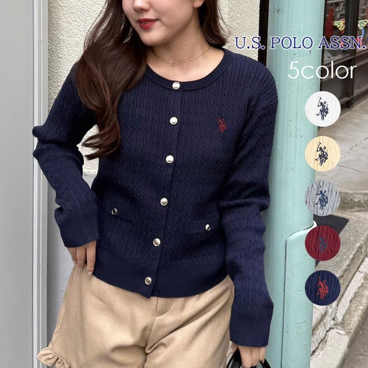 EVENING POLO リビッドブルーカーディガン め*め様 EVENING POLO