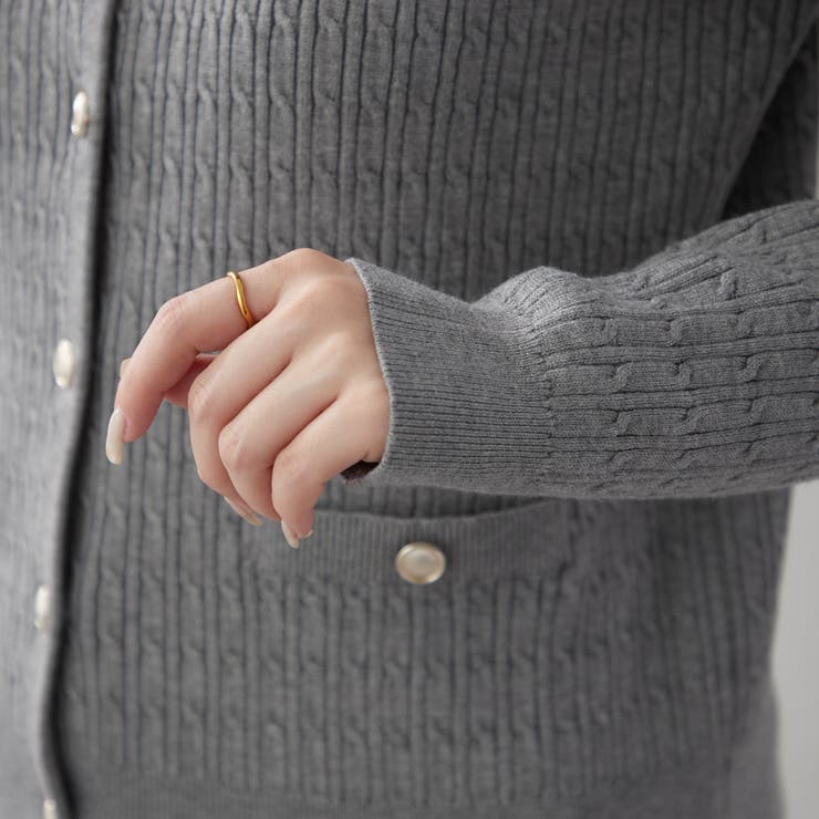 【POLO】ケーブルカーディガン | RMAF　NICE CLAUP / OLIVE des OLIVE | 詳細画像45 