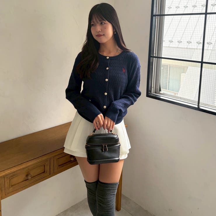 【U.S. POLO ASSN. ×RMAF】ケーブルカーディガン | RMAF　NICE CLAUP / OLIVE des OLIVE | 詳細画像42 