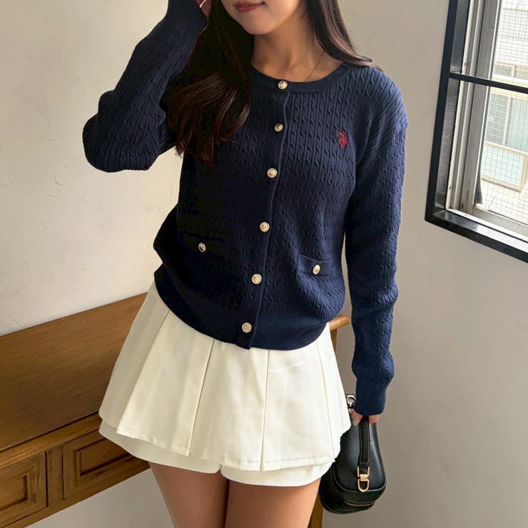 【U.S. POLO ASSN. ×RMAF】ケーブルカーディガン | RMAF　NICE CLAUP / OLIVE des OLIVE | 詳細画像41 