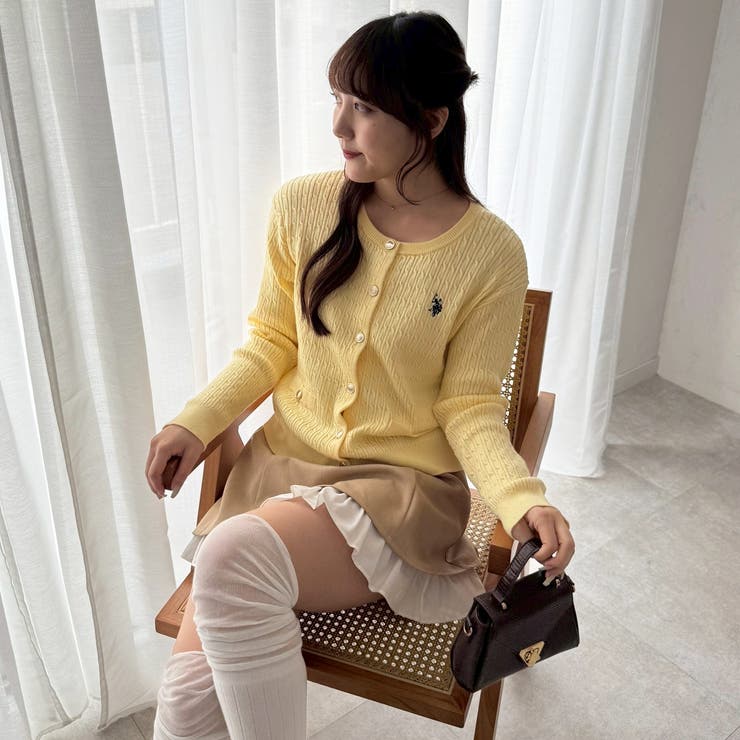 【U.S. POLO ASSN. ×RMAF】ケーブルカーディガン | RMAF　NICE CLAUP / OLIVE des OLIVE | 詳細画像53 