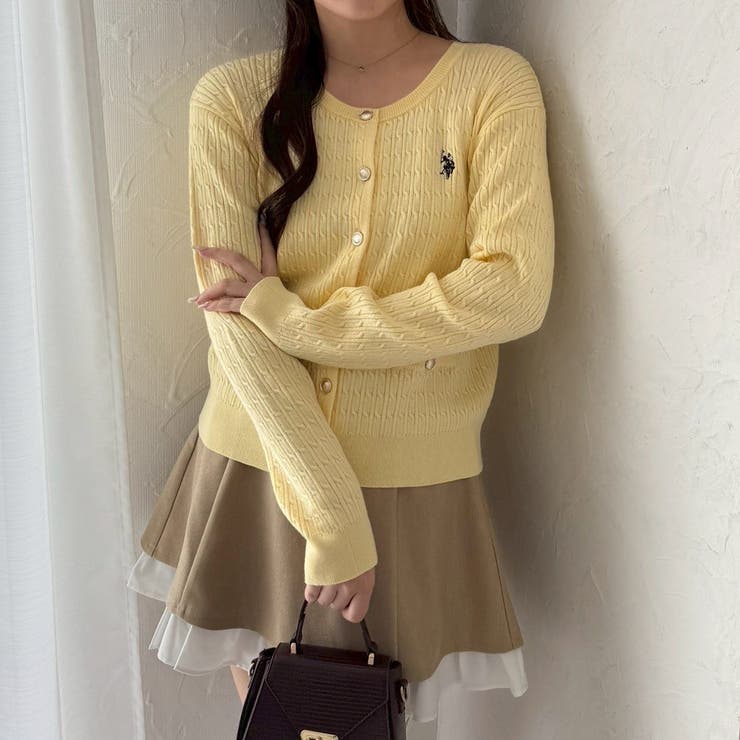 【U.S. POLO ASSN. ×RMAF】ケーブルカーディガン | RMAF　NICE CLAUP / OLIVE des OLIVE | 詳細画像48 