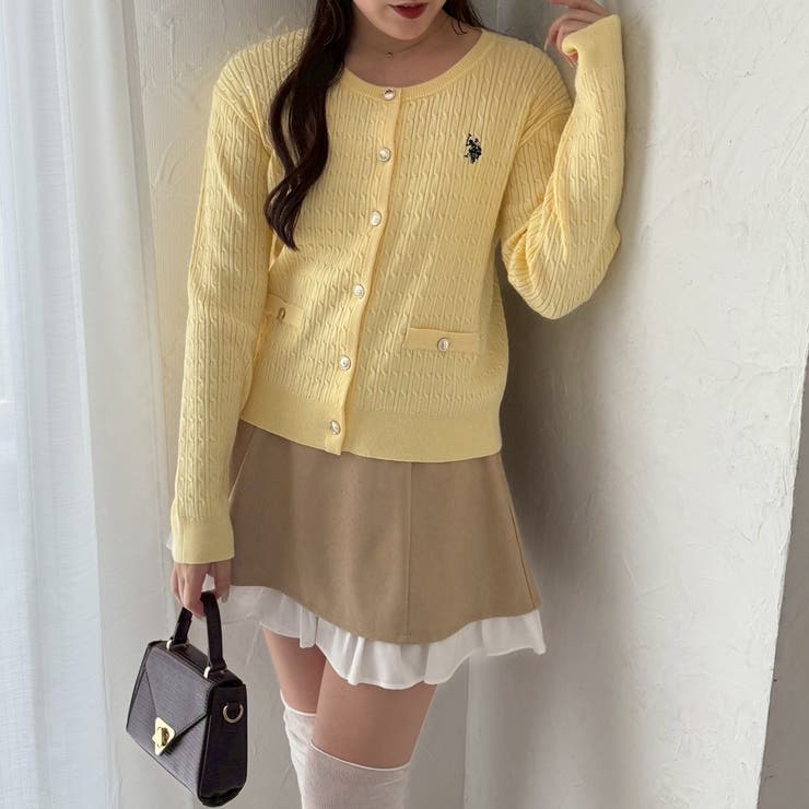 【U.S. POLO ASSN. ×RMAF】ケーブルカーディガン | RMAF　NICE CLAUP / OLIVE des OLIVE | 詳細画像49 