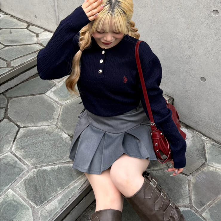 ネイビー | 【U.S. POLO ASSN. ×RMAF】ケーブルポロ | RMAF　NICE CLAUP / OLIVE des OLIVE