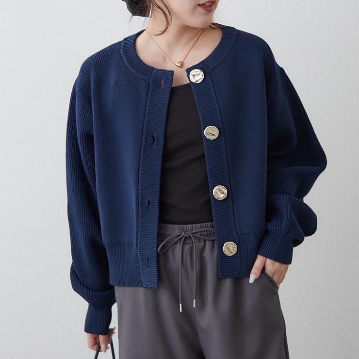 【選べるデザイン】アソートデザイン釦カーディガン | RMAF　NICE CLAUP / OLIVE des OLIVE | 詳細画像7 