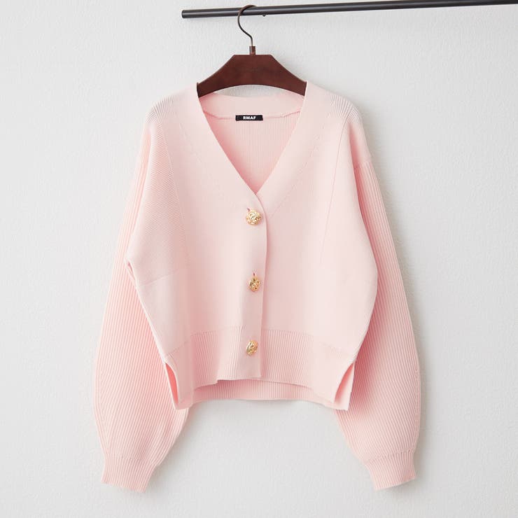 ピンク | 【選べるデザイン】アソートデザイン釦カーディガン | RMAF　NICE CLAUP / OLIVE des OLIVE