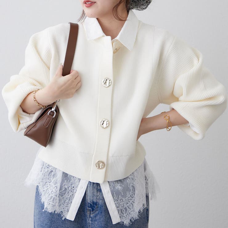 【選べるデザイン】アソートデザイン釦カーディガン | RMAF　NICE CLAUP / OLIVE des OLIVE | 詳細画像32 