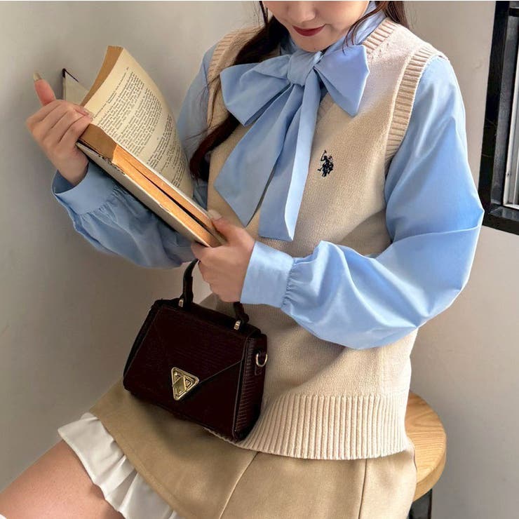 【U.S. POLO ASSN. ×RMAF】M/L展開 スクールベスト | RMAF　NICE CLAUP / OLIVE des OLIVE | 詳細画像5 