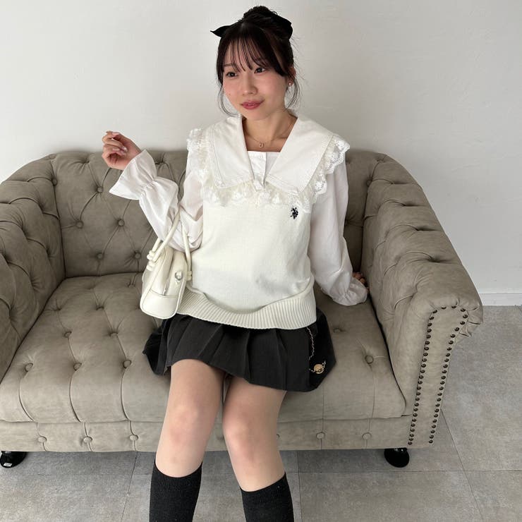 【U.S. POLO ASSN. ×RMAF】M/L展開 スクールベスト | RMAF　NICE CLAUP / OLIVE des OLIVE | 詳細画像17 