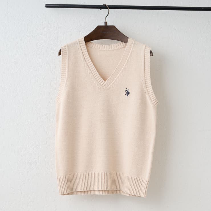 ベージュ | 【U.S. POLO ASSN. ×RMAF】M/L展開 スクールベスト | RMAF　NICE CLAUP / OLIVE des OLIVE