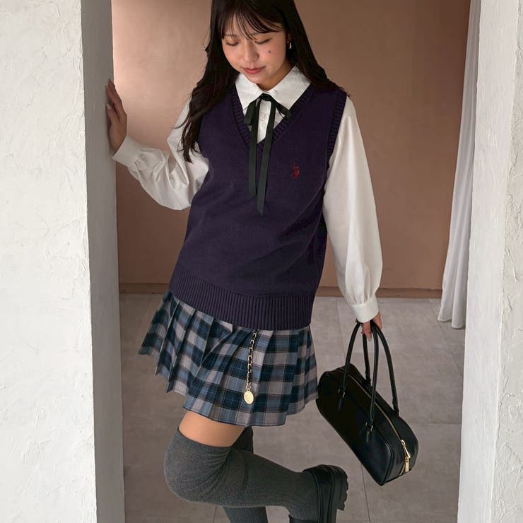 【U.S. POLO ASSN. ×RMAF】M/L展開 スクールベスト | RMAF　NICE CLAUP / OLIVE des OLIVE | 詳細画像29 