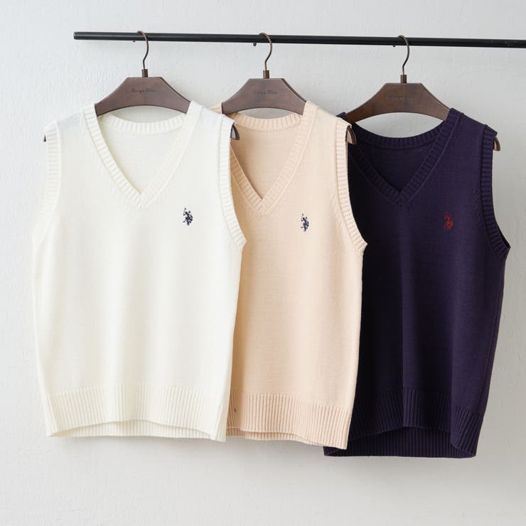 【U.S. POLO ASSN. ×RMAF】M/L展開 スクールベスト | RMAF　NICE CLAUP / OLIVE des OLIVE | 詳細画像3 