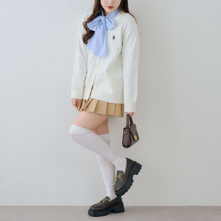 【U.S. POLO ASSN. ×RMAF】スクールカーディガン | RMAF　NICE CLAUP / OLIVE des OLIVE | 詳細画像9 