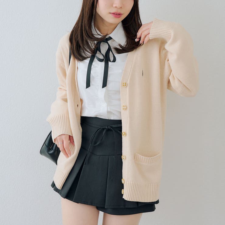 【U.S. POLO ASSN. ×RMAF】スクールカーディガン | RMAF　NICE CLAUP / OLIVE des OLIVE | 詳細画像13 