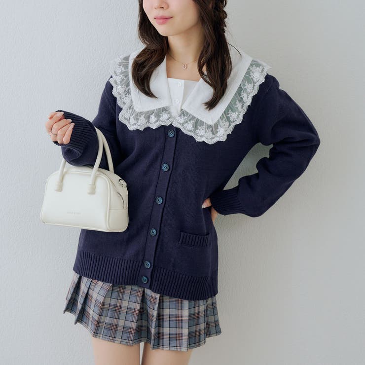 【U.S. POLO ASSN. ×RMAF】スクールカーディガン | RMAF　NICE CLAUP / OLIVE des OLIVE | 詳細画像21 