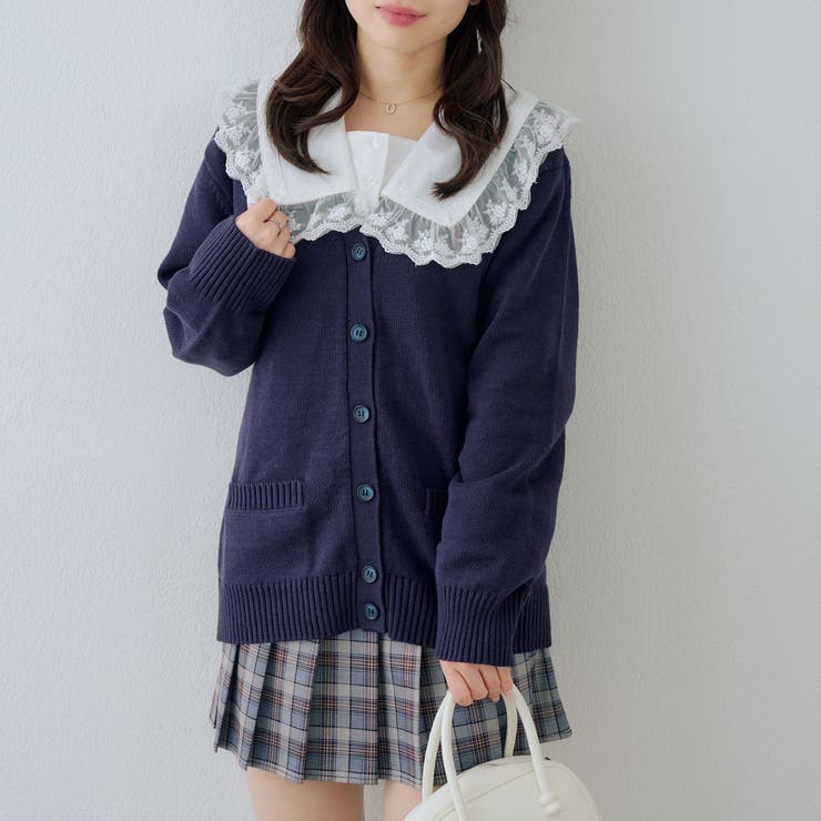 【U.S. POLO ASSN. ×RMAF】スクールカーディガン | RMAF　NICE CLAUP / OLIVE des OLIVE | 詳細画像22 