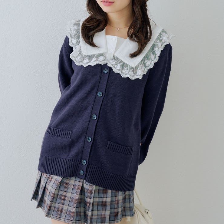 【U.S. POLO ASSN. ×RMAF】スクールカーディガン | RMAF　NICE CLAUP / OLIVE des OLIVE | 詳細画像23 