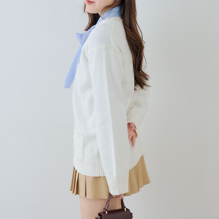 【U.S. POLO ASSN. ×RMAF】スクールカーディガン | RMAF　NICE CLAUP / OLIVE des OLIVE | 詳細画像5 