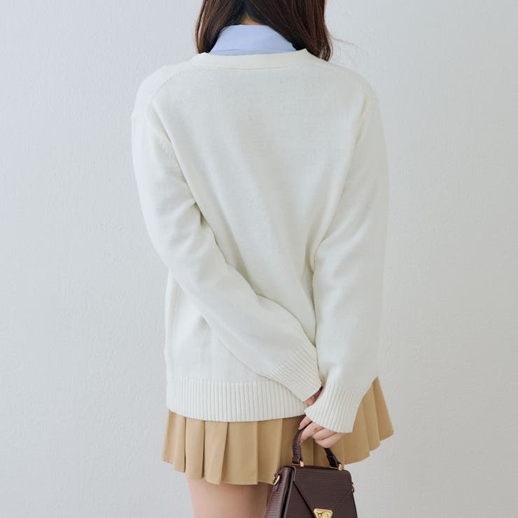 【U.S. POLO ASSN. ×RMAF】スクールカーディガン | RMAF　NICE CLAUP / OLIVE des OLIVE | 詳細画像6 