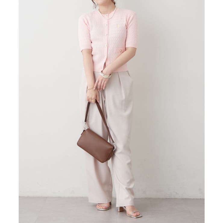【U.S. POLO ASSN. ×RMAF】半袖ケーブルカーディガン | RMAF　NICE CLAUP / OLIVE des OLIVE | 詳細画像41 
