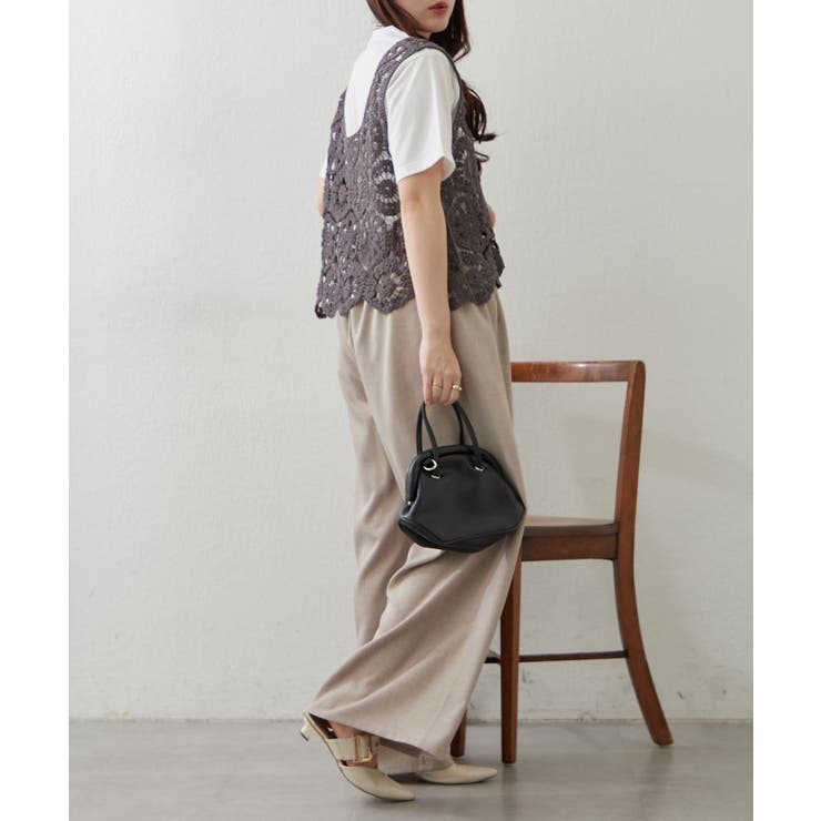 【セットアイテム】かぎ針ベスト＋Tシャツ | RMAF　NICE CLAUP / OLIVE des OLIVE | 詳細画像7 