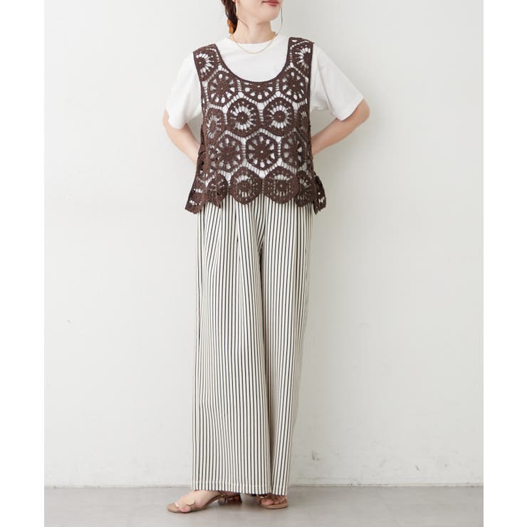 【セットアイテム】かぎ針ベスト＋Tシャツ | RMAF　NICE CLAUP / OLIVE des OLIVE | 詳細画像31 