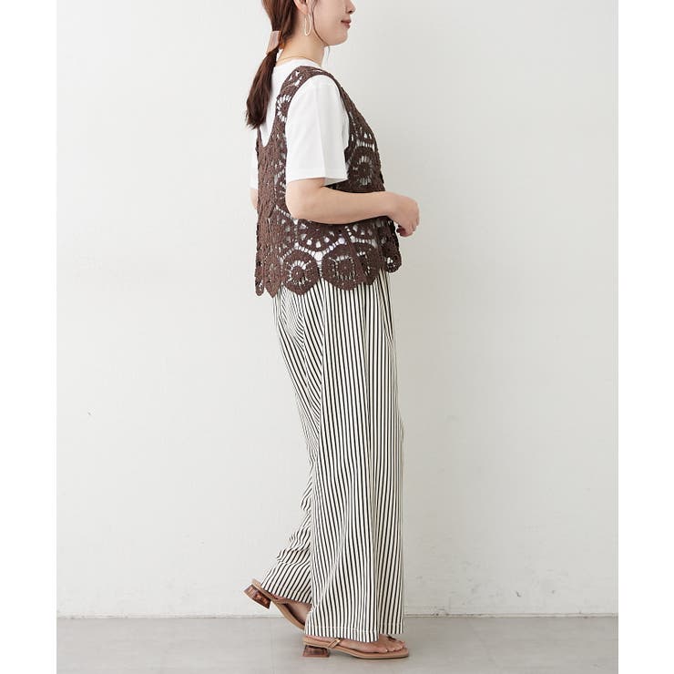 【セットアイテム】かぎ針ベスト＋Tシャツ | RMAF　NICE CLAUP / OLIVE des OLIVE | 詳細画像33 