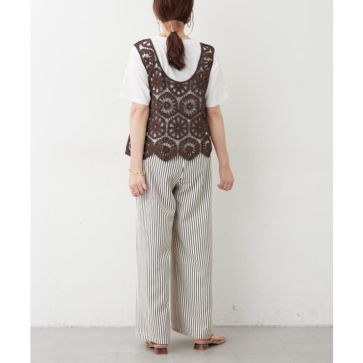 【セットアイテム】かぎ針ベスト＋Tシャツ | RMAF　NICE CLAUP / OLIVE des OLIVE | 詳細画像34 
