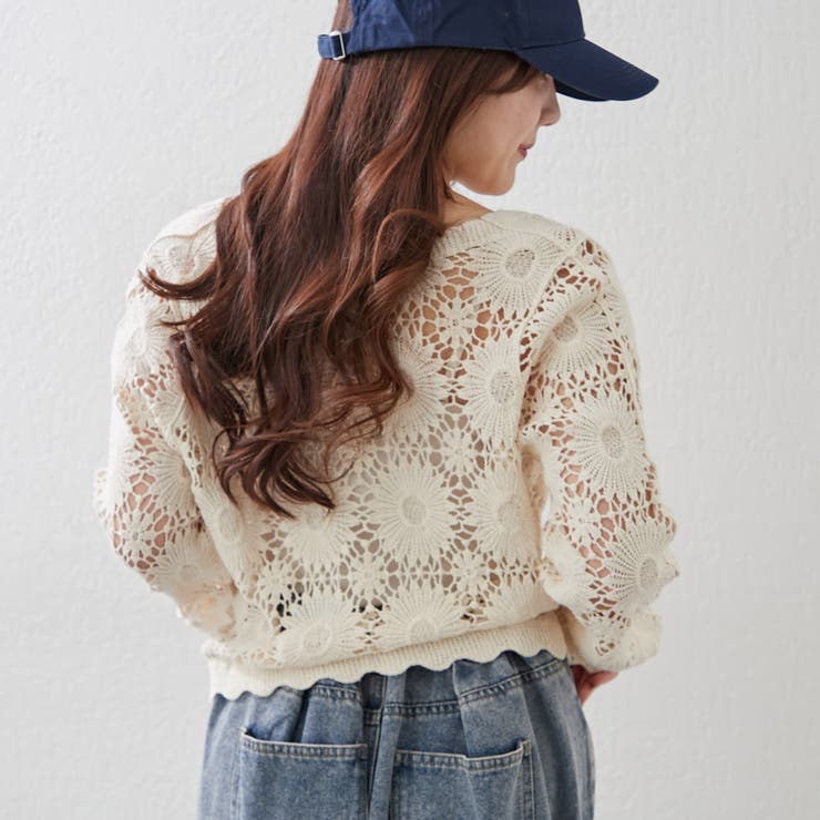 かぎ針Vカーディガン | RMAF　NICE CLAUP / OLIVE des OLIVE | 詳細画像7 