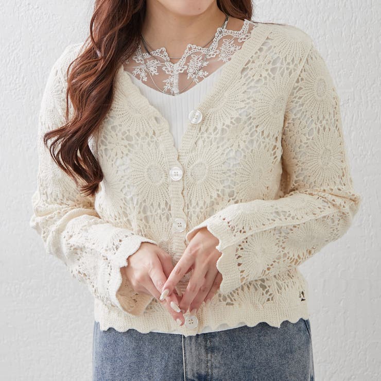 かぎ針Vカーディガン | RMAF　NICE CLAUP / OLIVE des OLIVE | 詳細画像13 