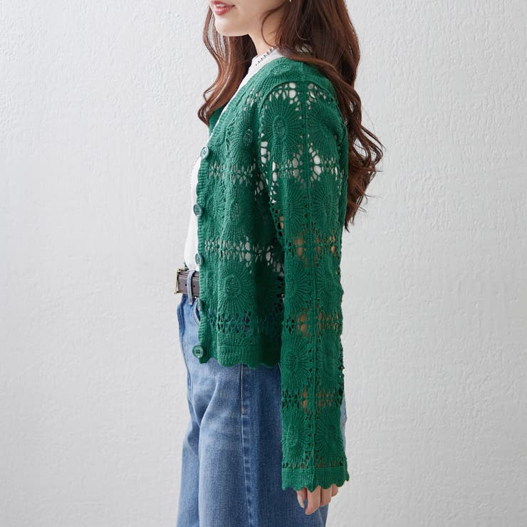 かぎ針Vカーディガン | RMAF　NICE CLAUP / OLIVE des OLIVE | 詳細画像28 