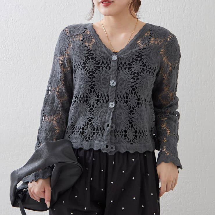 かぎ針Vカーディガン | RMAF　NICE CLAUP / OLIVE des OLIVE | 詳細画像36 