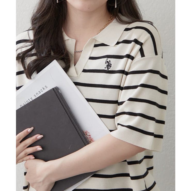 【U.S. POLO ASSN. ×RMAF】スキッパーポロ | RMAF　NICE CLAUP / OLIVE des OLIVE | 詳細画像1 