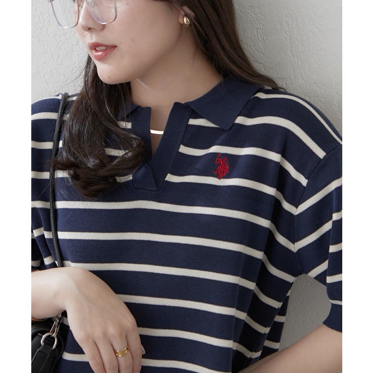 【U.S. POLO ASSN. ×RMAF】スキッパーポロ | RMAF　NICE CLAUP / OLIVE des OLIVE | 詳細画像13 