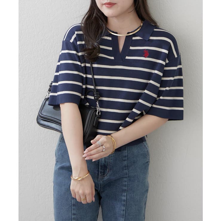 【U.S. POLO ASSN. ×RMAF】スキッパーポロ | RMAF　NICE CLAUP / OLIVE des OLIVE | 詳細画像14 