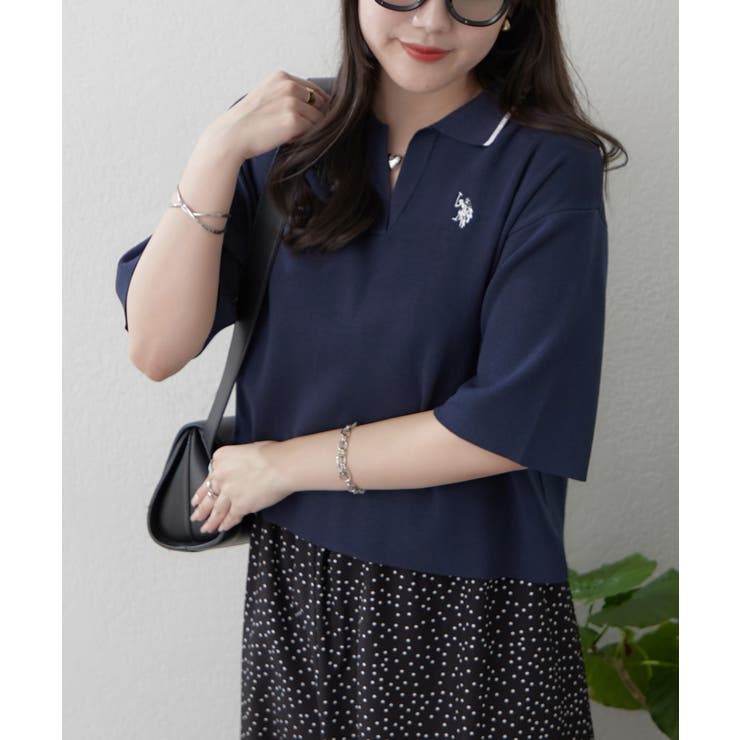 【U.S. POLO ASSN. ×RMAF】スキッパーポロ | RMAF　NICE CLAUP / OLIVE des OLIVE | 詳細画像19 