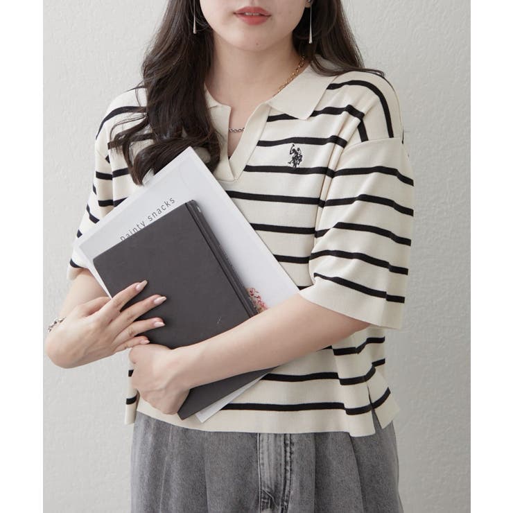 【U.S. POLO ASSN. ×RMAF】スキッパーポロ | RMAF　NICE CLAUP / OLIVE des OLIVE | 詳細画像3 