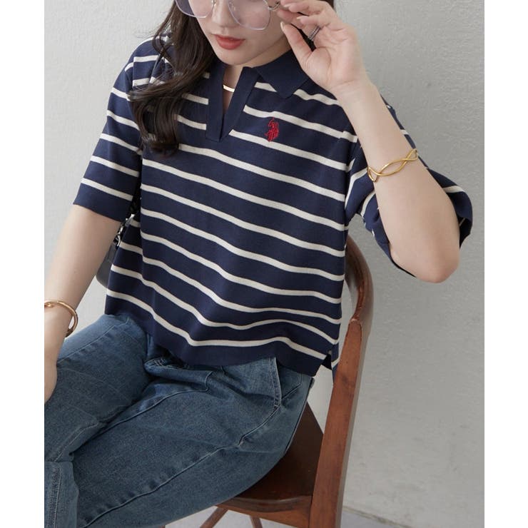 ブルー系 | 【U.S. POLO ASSN. ×RMAF】スキッパーポロ | RMAF　NICE CLAUP / OLIVE des OLIVE