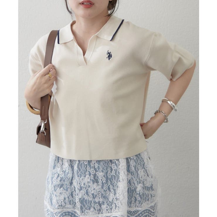 アイボリー | 【U.S. POLO ASSN. ×RMAF】スキッパーポロ | RMAF　NICE CLAUP / OLIVE des OLIVE