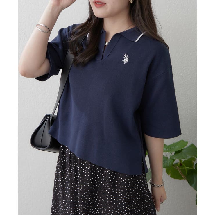 ネイビー | 【U.S. POLO ASSN. ×RMAF】スキッパーポロ | RMAF　NICE CLAUP / OLIVE des OLIVE