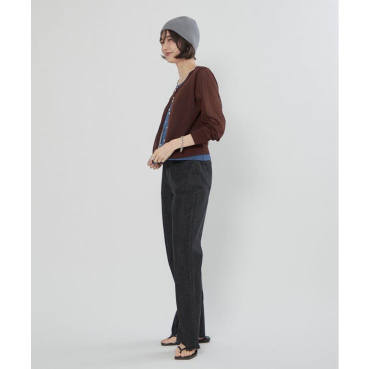 シアーレイヤード配色カーディガン | RMAF　NICE CLAUP / OLIVE des OLIVE | 詳細画像28 