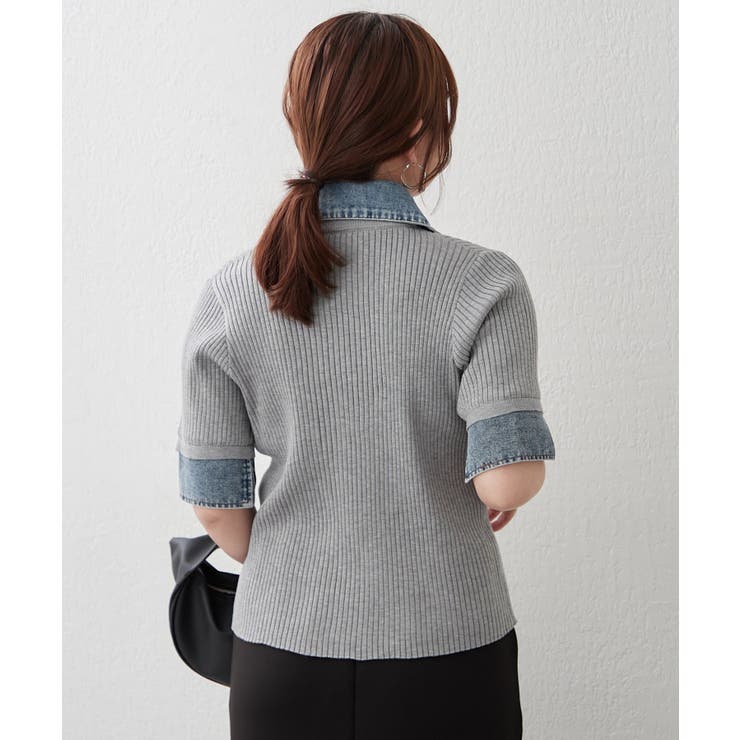 デニム切替カーディガン | RMAF　NICE CLAUP / OLIVE des OLIVE | 詳細画像11 