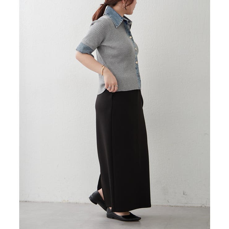 デニム切替カーディガン | RMAF　NICE CLAUP / OLIVE des OLIVE | 詳細画像15 